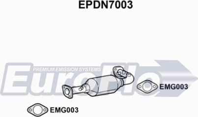 EuroFlo EPDN7003 - Сажевый / частичный фильтр, система выхлопа ОГ autosila-amz.com