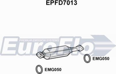 EuroFlo EPFD7013 - Сажевый / частичный фильтр, система выхлопа ОГ autosila-amz.com