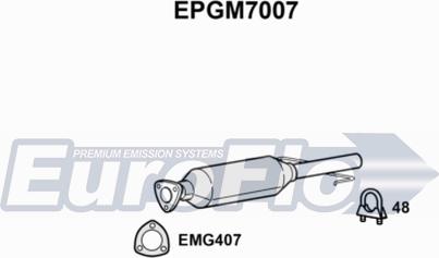 EuroFlo EPGM7007 - Сажевый / частичный фильтр, система выхлопа ОГ autosila-amz.com