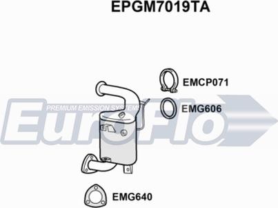 EuroFlo EPGM7019TA - Сажевый / частичный фильтр, система выхлопа ОГ autosila-amz.com