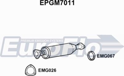 EuroFlo EPGM7011 - Сажевый / частичный фильтр, система выхлопа ОГ autosila-amz.com