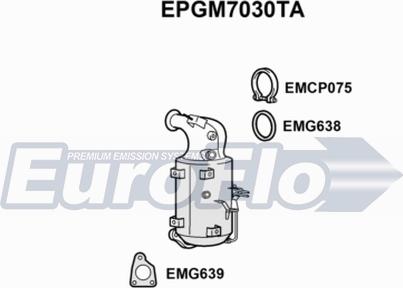 EuroFlo EPGM7030TA - Сажевый / частичный фильтр, система выхлопа ОГ autosila-amz.com