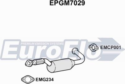 EuroFlo EPGM7029 - Сажевый / частичный фильтр, система выхлопа ОГ autosila-amz.com