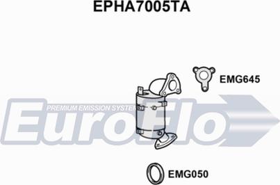 EuroFlo EPHA7005TA - Сажевый / частичный фильтр, система выхлопа ОГ autosila-amz.com
