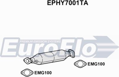 EuroFlo EPHY7001TA - Сажевый / частичный фильтр, система выхлопа ОГ autosila-amz.com