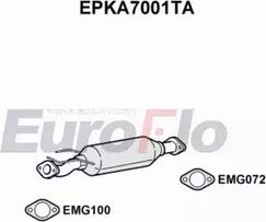 EuroFlo EPKA7001TA - Сажевый / частичный фильтр, система выхлопа ОГ autosila-amz.com