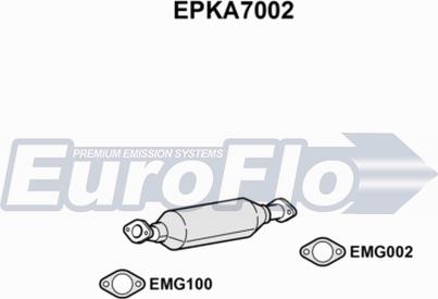EuroFlo EPKA7002 - Сажевый / частичный фильтр, система выхлопа ОГ autosila-amz.com