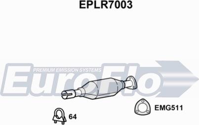 EuroFlo EPLR7003 - Сажевый / частичный фильтр, система выхлопа ОГ autosila-amz.com