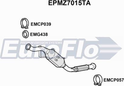 EuroFlo EPMZ7015TA - Сажевый / частичный фильтр, система выхлопа ОГ autosila-amz.com