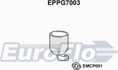 EuroFlo EPPG7003 - Сажевый / частичный фильтр, система выхлопа ОГ autosila-amz.com