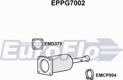 EuroFlo EPPG7002 - Сажевый / частичный фильтр, система выхлопа ОГ autosila-amz.com