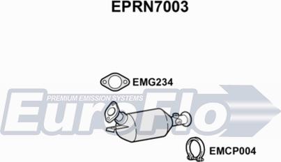 EuroFlo EPRN7003 - Сажевый / частичный фильтр, система выхлопа ОГ autosila-amz.com