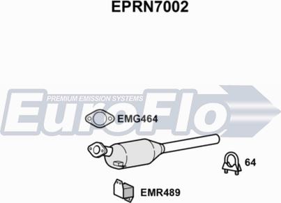 EuroFlo EPRN7002 - Сажевый / частичный фильтр, система выхлопа ОГ autosila-amz.com