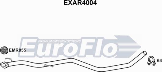 EuroFlo EXAR4004 - Труба выхлопного газа autosila-amz.com