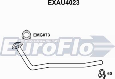 EuroFlo EXAU4023 - Труба выхлопного газа autosila-amz.com