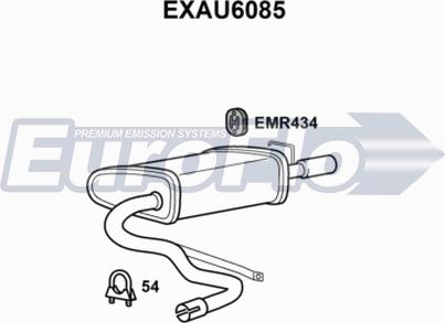 EuroFlo EXAU6085 - Глушитель выхлопных газов, конечный autosila-amz.com