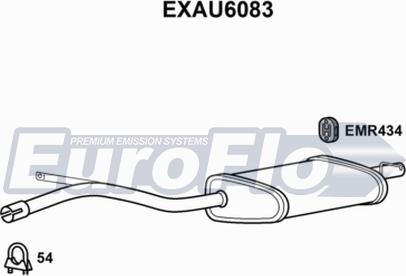 EuroFlo EXAU6083 - Глушитель выхлопных газов, конечный autosila-amz.com