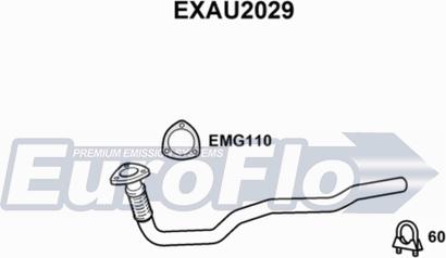 EuroFlo EXAU2029 - Труба выхлопного газа autosila-amz.com
