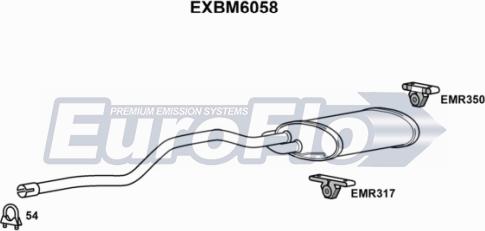 EuroFlo EXBM6058 - Глушитель выхлопных газов, конечный autosila-amz.com