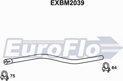 EuroFlo EXBM2039 - Труба выхлопного газа autosila-amz.com