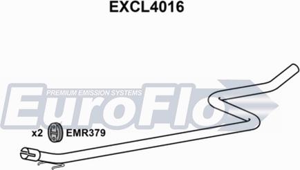 EuroFlo EXCL4016 - Труба выхлопного газа autosila-amz.com