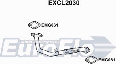 EuroFlo EXCL2030 - Труба выхлопного газа autosila-amz.com