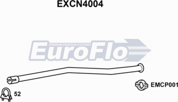 EuroFlo EXCN4004 - Труба выхлопного газа autosila-amz.com