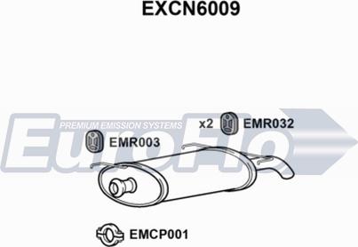 EuroFlo EXCN6009 - Глушитель выхлопных газов, конечный autosila-amz.com