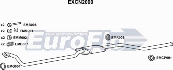 EuroFlo EXCN2000 - Труба выхлопного газа autosila-amz.com