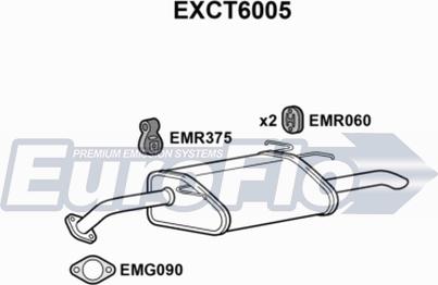 EuroFlo EXCT6005 - Глушитель выхлопных газов, конечный autosila-amz.com