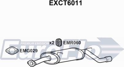 EuroFlo EXCT6011 - Глушитель выхлопных газов, конечный autosila-amz.com