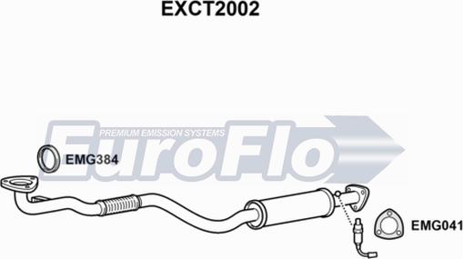 EuroFlo EXCT2002 - Труба выхлопного газа autosila-amz.com
