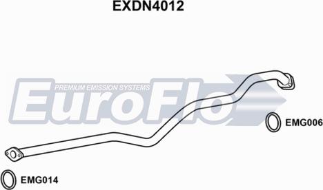 EuroFlo EXDN4012 - Труба выхлопного газа autosila-amz.com