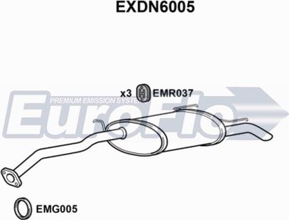 EuroFlo EXDN6005 - Глушитель выхлопных газов, конечный autosila-amz.com