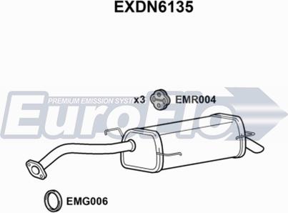 EuroFlo EXDN6135 - Глушитель выхлопных газов, конечный autosila-amz.com