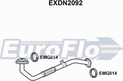 EuroFlo EXDN2092 - Труба выхлопного газа autosila-amz.com