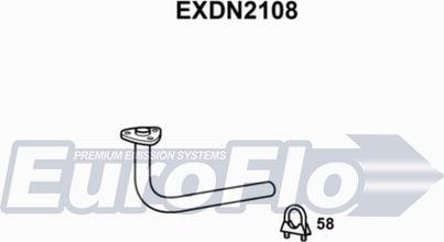 EuroFlo EXDN2108 - Труба выхлопного газа autosila-amz.com