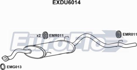 EuroFlo EXDU6014 - Глушитель выхлопных газов, конечный autosila-amz.com