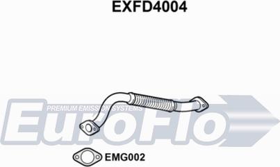 EuroFlo EXFD4004 - Труба выхлопного газа autosila-amz.com