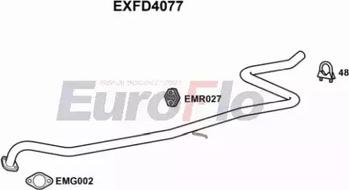 EuroFlo EXFD4077 - Труба выхлопного газа autosila-amz.com