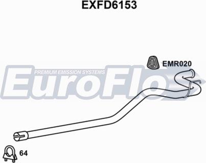 EuroFlo EXFD6153 - Насадка выпускной трубы autosila-amz.com