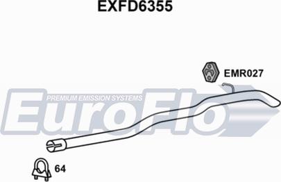 EuroFlo EXFD6355 - Насадка выпускной трубы autosila-amz.com