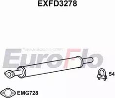 EuroFlo EXFD3278 - Средний глушитель выхлопных газов autosila-amz.com