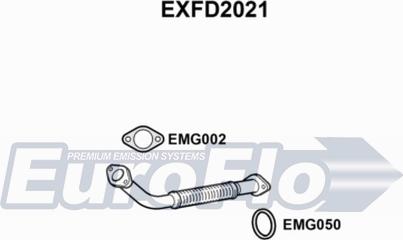 EuroFlo EXFD2021 - Труба выхлопного газа autosila-amz.com