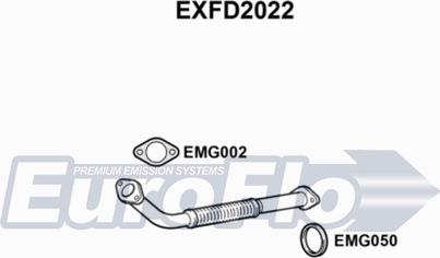 EuroFlo EXFD2022 - Труба выхлопного газа autosila-amz.com