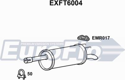 EuroFlo EXFT6004 - Глушитель выхлопных газов, конечный autosila-amz.com