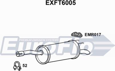 EuroFlo EXFT6005 - Глушитель выхлопных газов, конечный autosila-amz.com