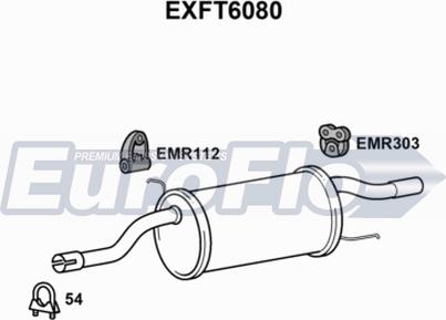 EuroFlo EXFT6080 - Глушитель выхлопных газов, конечный autosila-amz.com