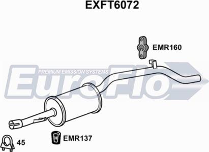 EuroFlo EXFT6072 - Глушитель выхлопных газов, конечный autosila-amz.com