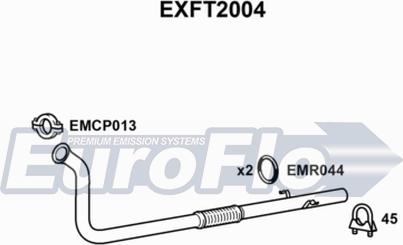 EuroFlo EXFT2004 - Труба выхлопного газа autosila-amz.com